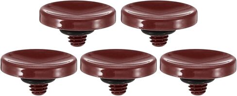 PATIKIL Camera Shutter Button, 5 Pack Soft Shutter Release Button Pure Copper Camera Button Concave Suitable for Nikon for Fujifilm for Leica DSLR/SLR Camera, Black in Saudi Arabia
