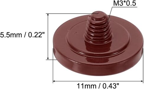 PATIKIL Camera Shutter Button, 5 Pack Soft Shutter Release Button Pure Copper Camera Button Concave Suitable for Nikon for Fujifilm for Leica DSLR/SLR Camera, Black in Saudi Arabia