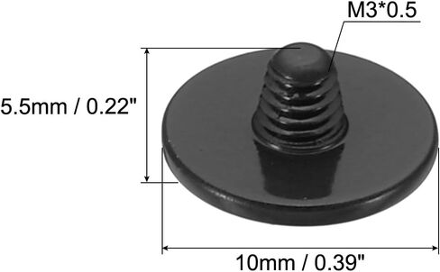 PATIKIL Camera Shutter Button, 5 Pack Soft Shutter Release Button Pure Copper Camera Button Convex Suitable for Nikon for Fujifilm for Leica DSLR/SLR Camera, Black in Saudi Arabia