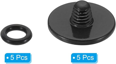 PATIKIL Camera Shutter Button, 5 Pack Soft Shutter Release Button Pure Copper Camera Button Convex Suitable for Nikon for Fujifilm for Leica DSLR/SLR Camera, Black in Saudi Arabia