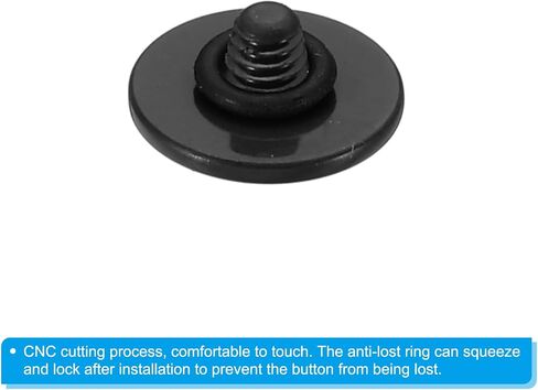 PATIKIL Camera Shutter Button, 5 Pack Soft Shutter Release Button Pure Copper Camera Button Convex Suitable for Nikon for Fujifilm for Leica DSLR/SLR Camera, Black in Saudi Arabia