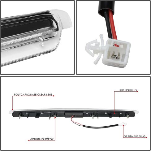 DNA MOTORING 3BL-STC04-LED-BK Black Housing LED High Mount 3rd Third Brake Light [Compatible with 05-10 Scion tC] in Saudi Arabia