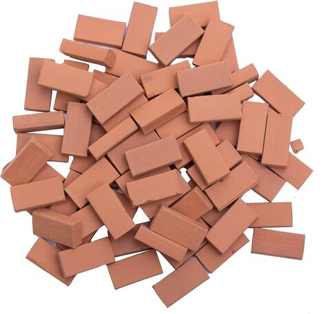 140pcs Miniature Bricks Blocks 80pcs Red Mini Wall Bricks 1 16 Scale 60pcs Mini Cinder Blocks 1 12 Scale Fake Bricks for Dollhouse Garden Lawn Landscape Craft Accessories in Saudi Arabia