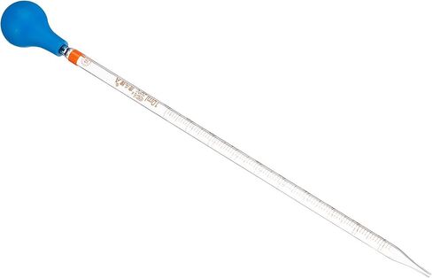 PATIKIL Graduated Dropper Pipettes Kit, 0.1ml Borosilicate Glass Pipette with Rubber Cap for Transfer Liquid for Lab, Chemistry, Clear in Saudi Arabia
