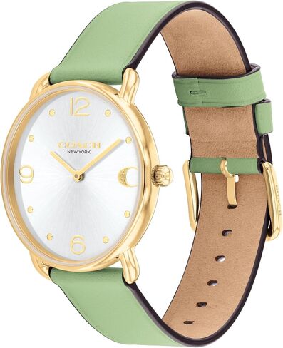 Coach Elliot Women's Watch - 2H Quartz Watch with Genuine Leather - Water Resistant 3 ATM/30 Meters - Trendy Minimalist Design for Everyday Wear - 36mm in Saudi Arabia