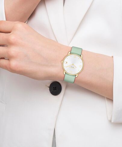 Coach Elliot Women's Watch - 2H Quartz Watch with Genuine Leather - Water Resistant 3 ATM/30 Meters - Trendy Minimalist Design for Everyday Wear - 36mm in Saudi Arabia