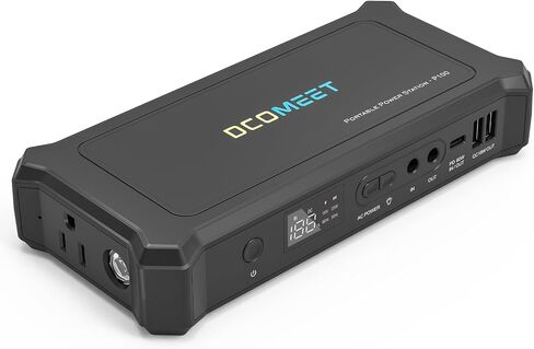 27000mAh/99.9Wh Portable Power Bank with AC Outlet, 100W Battery Powered Outlet, PD 60W QC 3.0 USB Ports Fast Charging Portable Power Suply Station for Laptops,Phone,Drone,Camera,Fan(Black) in Saudi Arabia