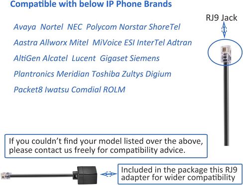 MAIRDI Phone Headset with Noise Cancelling Microphone, Binaural Call Center Headset with RJ9 Jack for Office Landline Phones, Work for Plantronics Avaya Nortel Polycom Aastra in Saudi Arabia