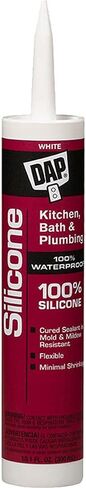 Dap 08640 Bathroom Silicone Rubber Caulk 9.8-Ounce White in Saudi Arabia