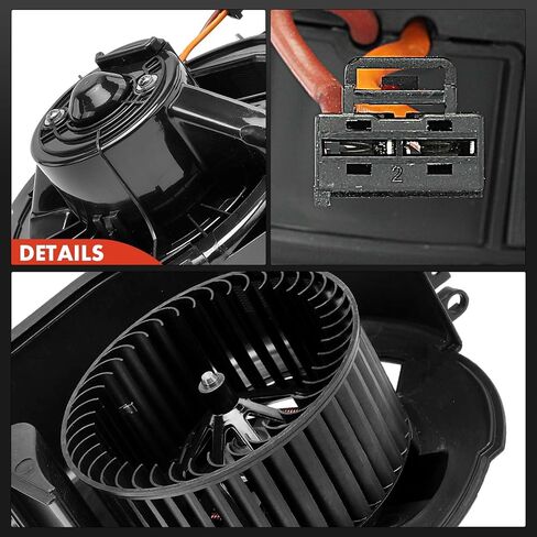 مجموعة محرك منفاخ سخان HVAC A-Premium متوافقة مع سيارات BMW - X5 2014/2016-2018، X6 2015-2019، 3.0L 4.4L - استبدال # 64119291177 in Saudi Arabia