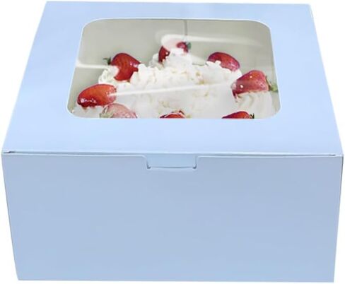 10 Inches Sky Blue Cake Boards Round - (40 Pack) Food Graded Cardboard Grease Resistant Circles Cake Plate in Saudi Arabia