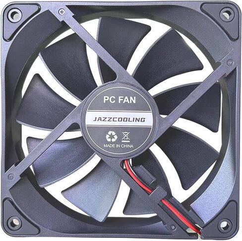 مروحة 120 ملم 2 حزمة مروحة 12 فولت، نسخة Slient عالية تدفق الهواء 12 فولت 2 دبوس PSU مراوح الكمبيوتر، DL-120 مع محمل هيدروليكي 2000 دورة في الدقيقة مروحة تبريد للكمبيوتر، ثلاجة RV، خزانة التلفزيون، مجفف، مزيل الرطوبة، خيمة النمو... in Kuwait