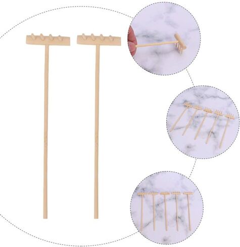 8Pcs Mini Zen Sand Rakes Garden Sandbox Tools Kits Japanese Desktop Meditation Sand Box Accessories Fathers Gift Mans Gifts in Saudi Arabia