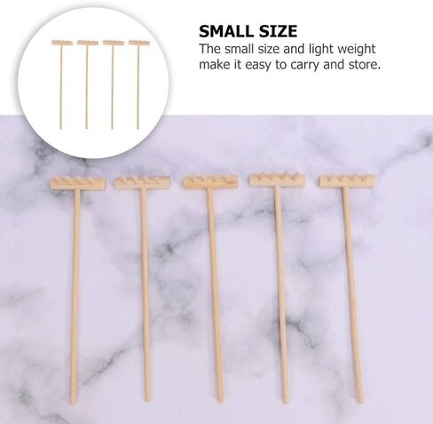 8Pcs Mini Zen Sand Rakes Garden Sandbox Tools Kits Japanese Desktop Meditation Sand Box Accessories Fathers Gift Mans Gifts in Saudi Arabia
