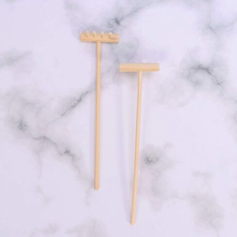 8Pcs Mini Zen Sand Rakes Garden Sandbox Tools Kits Japanese Desktop Meditation Sand Box Accessories Fathers Gift Mans Gifts in Saudi Arabia