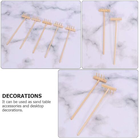 8Pcs Mini Zen Sand Rakes Garden Sandbox Tools Kits Japanese Desktop Meditation Sand Box Accessories Fathers Gift Mans Gifts in Saudi Arabia