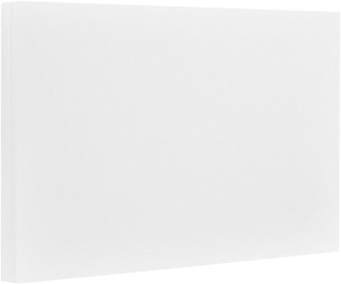 JAM Paper® Flat Notecards - 5 1/8" x 7" - White - 100/pack in Saudi Arabia