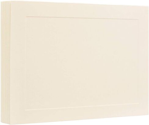 JAM Paper® Flat Notecards - 5 1/8" x 7" - White - 100/pack in Saudi Arabia