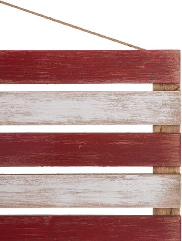 Glitzhome 41.93"L Wooden Patriotic Wall Decoration, USA National Flag Farmhouse Front Door Art Decoration Hanging Sign in Saudi Arabia