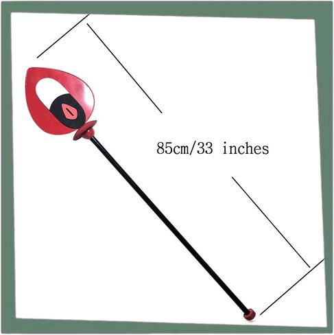 Alastor Prop Glasses Eyeglasses Chain Anime Alastor Cosplay Weapon Cane Costume in Kuwait