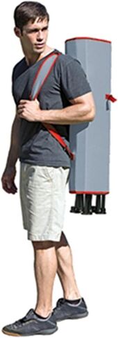 Kelsyus Premium Portable Camping Folding Outdoor Lawn Chair w/50+ UPF Canopy, Cup Holder, & Carry Strap, for Sports, Beach, Lake, Blue & Gray (2 Pack) in Kuwait