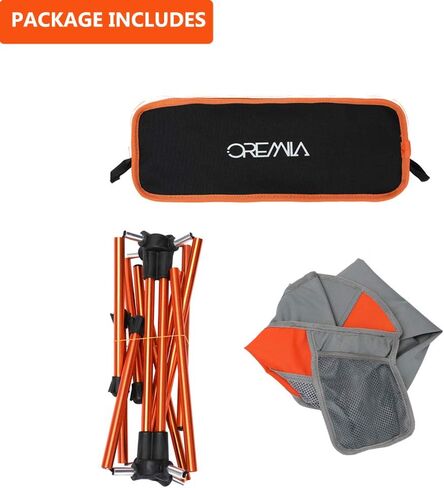 كرسي تخييم خفيف الوزن، كراسي ظهر مدمجة قابلة للطي مع حقيبة حمل، كرسي محمول للتخييم في الهواء الطلق، صيد السمك، التنزه سيرًا على الأقدام، سعة 330 رطلًا in Kuwait