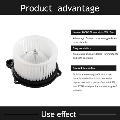 AEagle AC Heater Blower Motor Fan Assembly for 2010-2013 Kia Soul Replaces for 700246 971132K000 in Saudi Arabia
