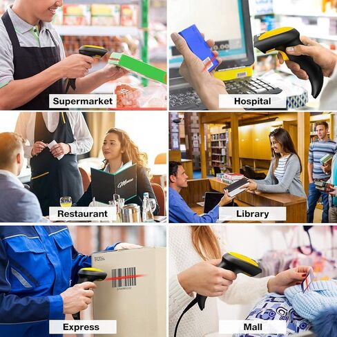 NetumScan Bluetooth QR Barcode Scanner، 3 في 1 تلقائي لاسلكي 1D 2D قارئ باركود USB ماسح رمز الصورة للمتجر، المستودعات POS، الكمبيوتر، الكمبيوتر اللوحي، iPhone، iPad، Android in Kuwait