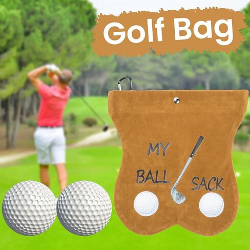 Golf Storage Bag Portable Golf Club Storage Bag Golf Accessories Funny Golf Ball Pouch Ball Sack Gift for Golf Lovers Golf Ball Bag Sports Accessory in Saudi Arabia