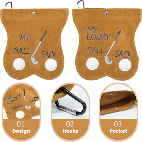 Golf Storage Bag Portable Golf Club Storage Bag Golf Accessories Funny Golf Ball Pouch Ball Sack Gift for Golf Lovers Golf Ball Bag Sports Accessory in Saudi Arabia