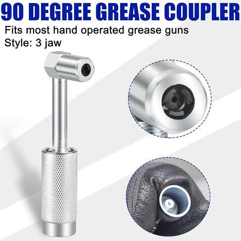 نصائح تركيب مسدسات الشحوم، مجموعة أدوات توصيل مسدس الشحوم المكونة من 7 قطع، مجموعة ملحقات تركيبات الشحوم سريعة التوصيل مع حافظة in Kuwait