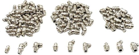 80Pcs Grease Fittings,M6 M8 M10 Grease Zerk Fittings,Straight 45 90 Degree Grease Fitting Kit for Mechanical Component Lubrication in Saudi Arabia