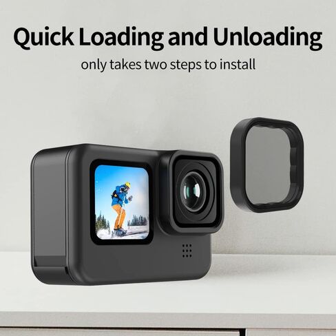 مجموعة حماية فلاتر عدسة الكاميرا 4 قطع من TELESIN لـ GoPro Hero 11 Hero 10 9,1PC مرشحات الاستقطاب الدائرية مع 3 قطع كثافة محايدة لـ GoPro Hero 11 10 9 ملحقات سوداء (CPL ND8 ND16 ND32) in Kuwait