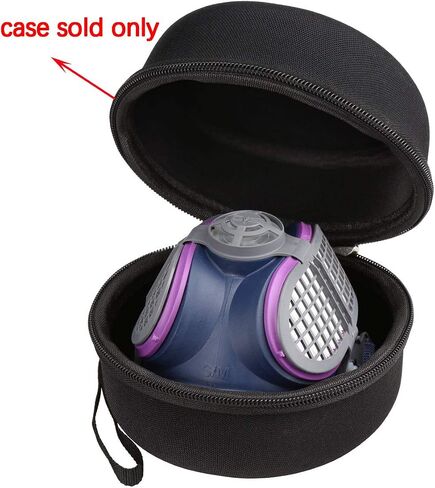Aproca Hard Protective Travel Case for GVS SPR457 Elipse P100 Half Mask Respirator (black) in Saudi Arabia