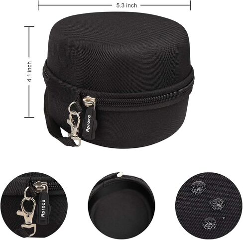 Aproca Hard Protective Travel Case for GVS SPR457 Elipse P100 Half Mask Respirator (black) in Saudi Arabia