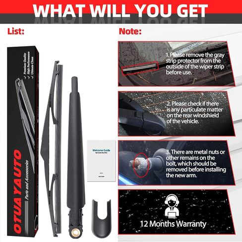 OTUAYAUTO 24"+18" Front Windshield Wiper Blades - Replacement for Kia Sportage 2011-2018 Window Wipers - J Hook Premium All Weather - Original Factory Quality (Pack of 2) in Saudi Arabia