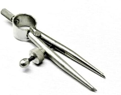 3-3/8" Mini Spring Divider Round Leg Compass Layout Compass Tool Jewelry Hobby Pegasus in Saudi Arabia