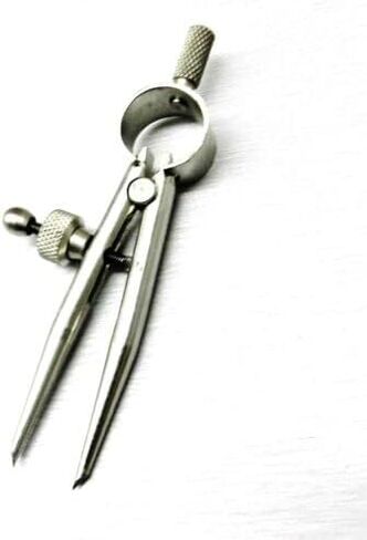3-3/8" Mini Spring Divider Round Leg Compass Layout Compass Tool Jewelry Hobby Pegasus in Saudi Arabia