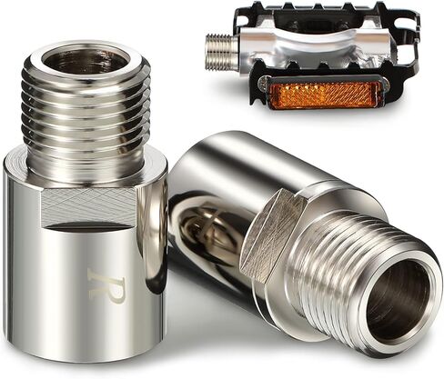 HESTYA دراجة دواسة تمديدات الصلب دراجة دواسة محول تمديد دواسة فاصل صالح 9/16 في دواسات الدراجة الخيوط الطريق شارع دراجة ممتدة 20 مللي متر/0.79in in Kuwait