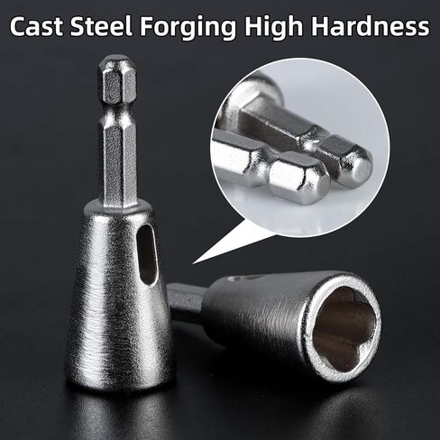 2PCS Wire Twister Tool for Drill, Wire Twisting Tool Wire Twister Wire Connector, Wire Nut Twister Wire Stripper Tool, Wire Stripping and Twisting Tool for Power Drill, Fast Wire Twisting Tool in Kuwait