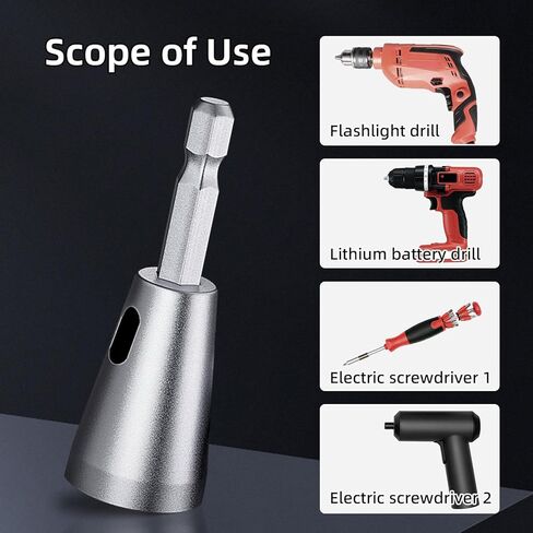 2PCS Wire Twister Tool for Drill, Wire Twisting Tool Wire Twister Wire Connector, Wire Nut Twister Wire Stripper Tool, Wire Stripping and Twisting Tool for Power Drill, Fast Wire Twisting Tool in Kuwait