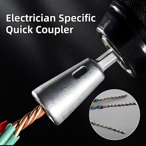 2PCS Wire Twister Tool for Drill, Wire Twisting Tool Wire Twister Wire Connector, Wire Nut Twister Wire Stripper Tool, Wire Stripping and Twisting Tool for Power Drill, Fast Wire Twisting Tool in Kuwait
