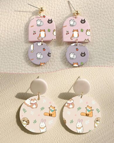 Puocaon Polymer Clay Transfer Paper - 20 Pcs Animal Transfer Paper for Polymer Clay, Cats Polymer Clay Transfer Sheets, Rabbit Raccoon Clay Transfer Paper, Magic Polymer Clay Transfer Paper Dogs in Saudi Arabia