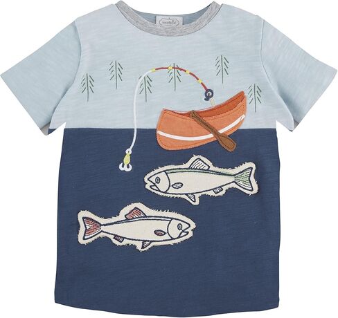 Mud Pie Baby Boys Fishing Appliqué Tee in Saudi Arabia
