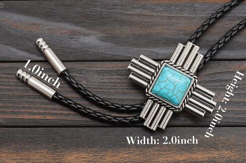 Stone Bolo Ties for Men Western - Vintage Cowboy Bolo Tie for Women Western Costume Accessories in Saudi Arabia