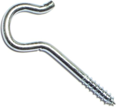 014973155834 Round Screw Hooks, 8 x 2-9/16, Piece-14 in Saudi Arabia