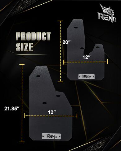 أغطية طين رينو، حماية رواسب المركبات الثقيلة للسائق والراكب، واقيات رذاذ جانبية متوافقة مع 2010-2018 1500 2500 3500 SRW Truck Classic (أمامي وخلفي، 4 قطع) in Kuwait