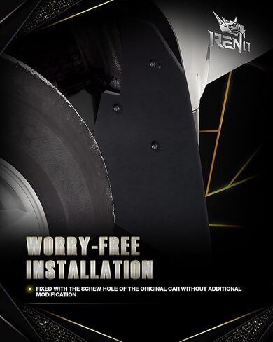 أغطية طين رينو، حماية رواسب المركبات الثقيلة للسائق والراكب، واقيات رذاذ جانبية متوافقة مع 2010-2018 1500 2500 3500 SRW Truck Classic (أمامي وخلفي، 4 قطع) in Kuwait