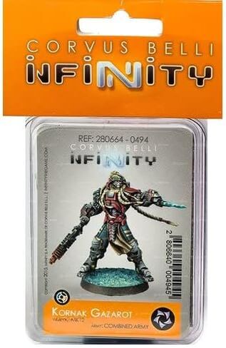 Infinity Miniatures - Infinity: Combined Army: Kornak Gazarot - Unpainted Miniature by Corvus Belli – Compatible with Infinity and Other Tabletop RPG TTRPG in Saudi Arabia