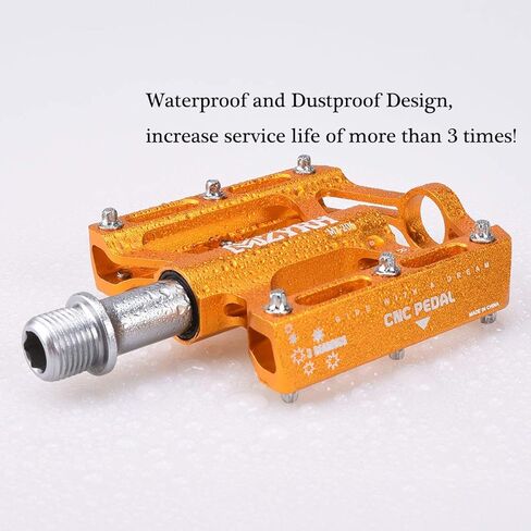 ThinkTop Mountain Bike Platform Pedals for MTB BMX, Ultralight 9/16 Bicycle Pedal Flat Aluminum, 3 Bearing Sealed Ever Lubricate in Kuwait